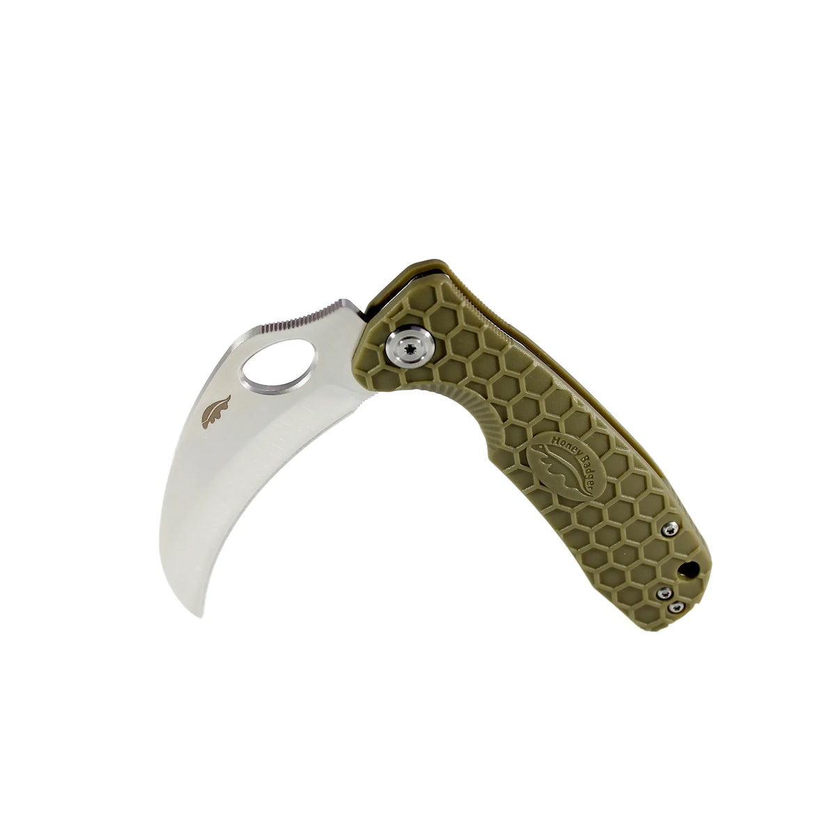 Honey Badger Claw Plain 8Cr13MoV - Small - Green