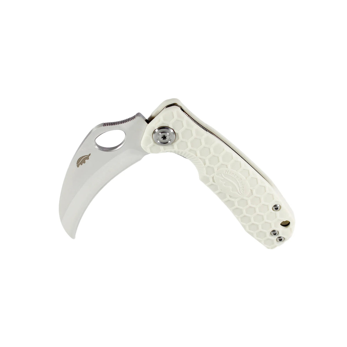 Honey Badger Claw Plain 8Cr13MoV - Small - White