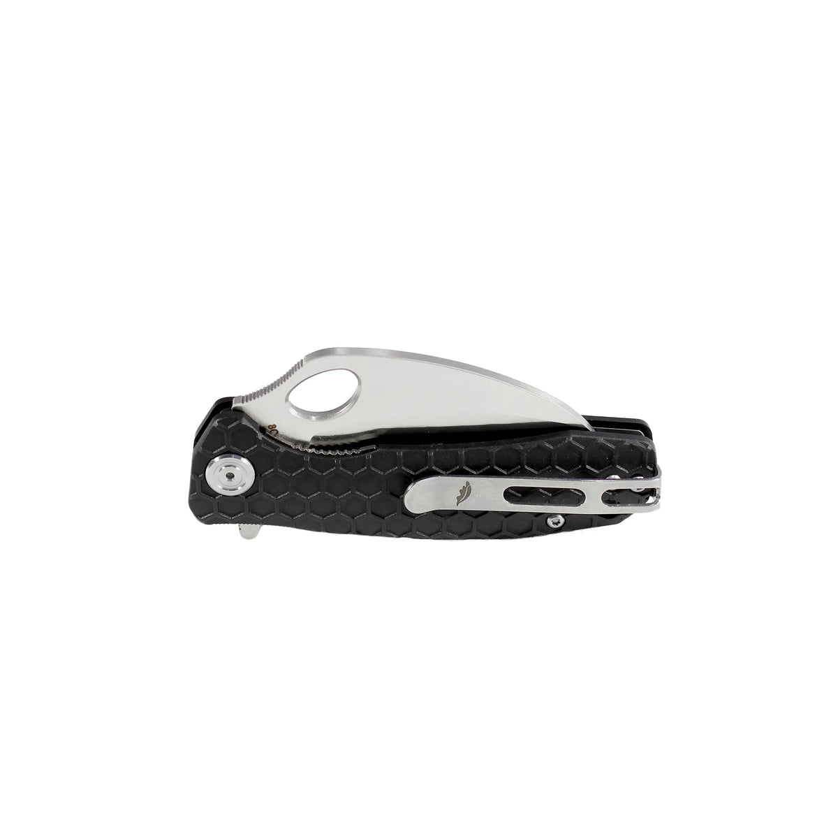 Honey Badger Claw Serrated 8Cr13MoV - Small - Black