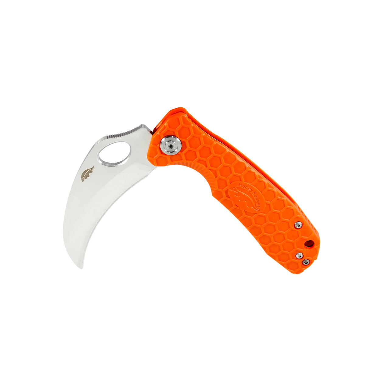 Honey Badger Claw Plain 8Cr13MoV - Medium - Orange
