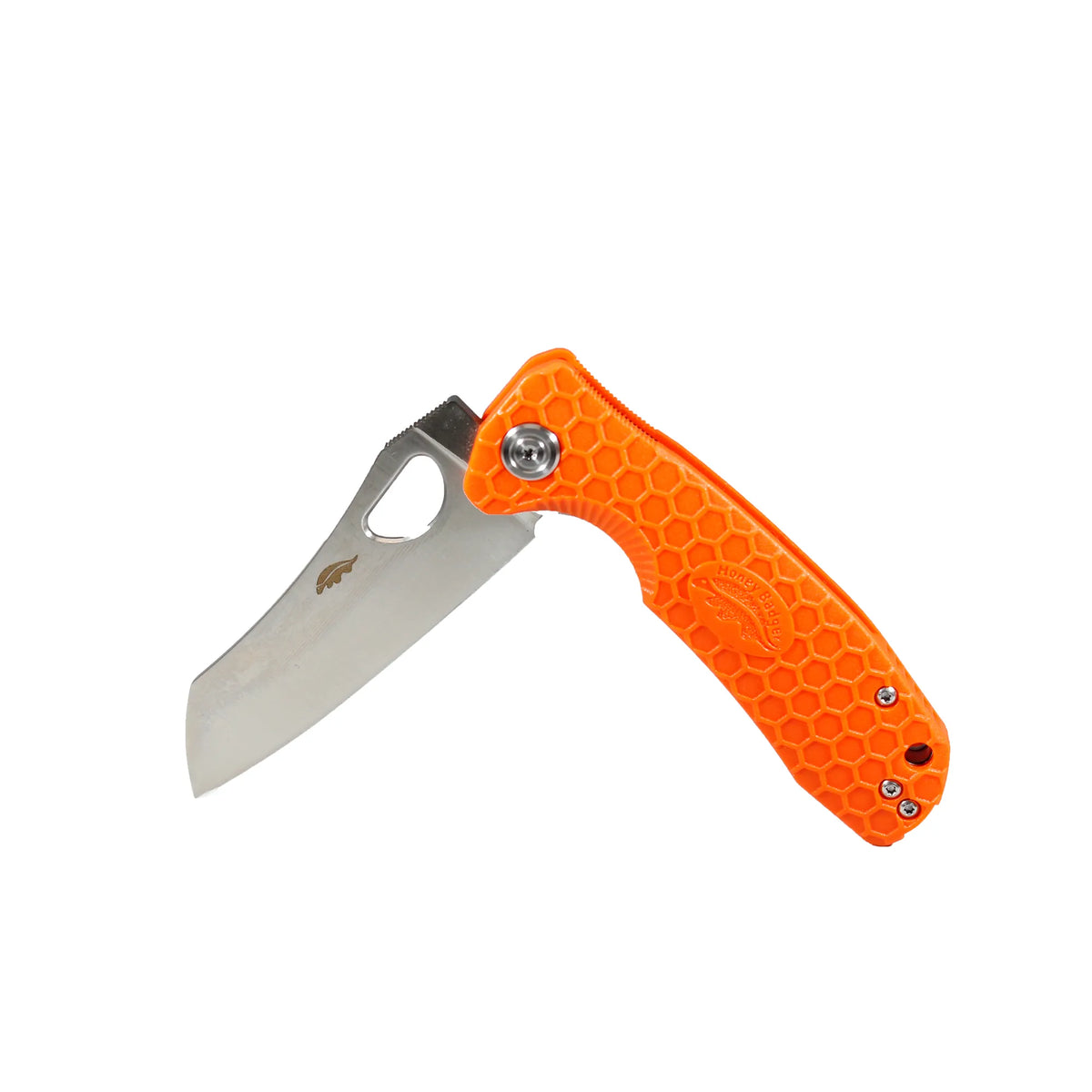Honey Badger Wharncleaver D2 - Large (No Choil) - Orange