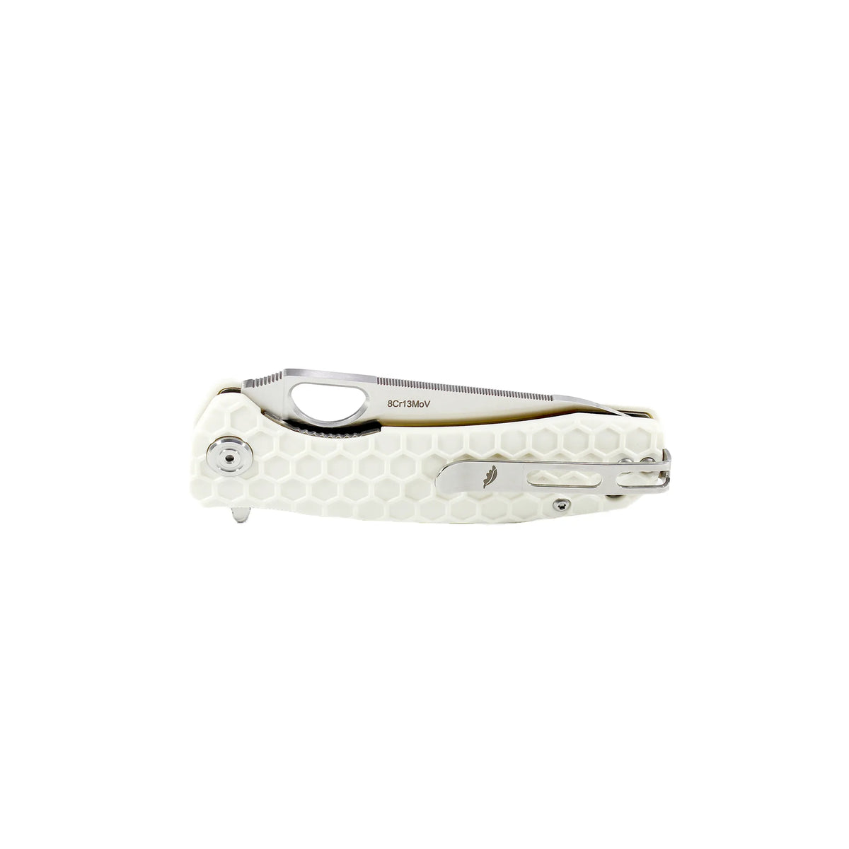 Honey Badger Leaf 8Cr13MoV - Small - White