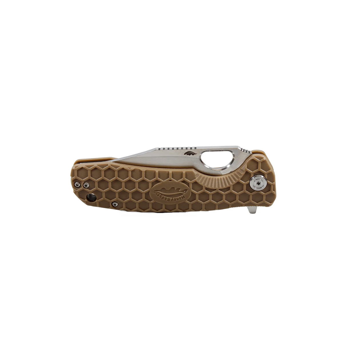 Honey Badger Clip Point 14C28N - Medium - Tan
