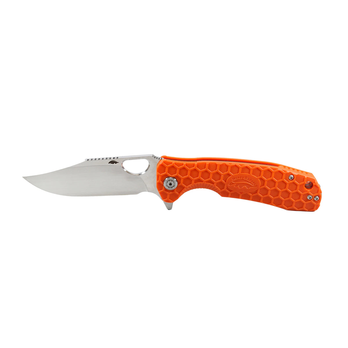 Honey Badger Clip Point 14C28N - Medium - Orange