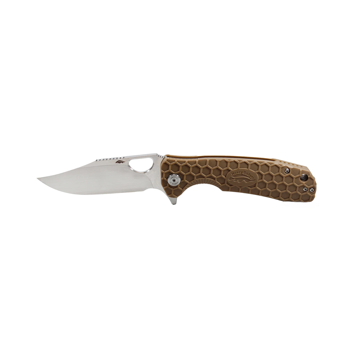 Honey Badger Clip Point 8Cr13MoV - Small - Tan