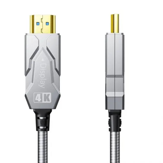 DTECH 5m Armored 4K HDMI Fiber Optic Cable