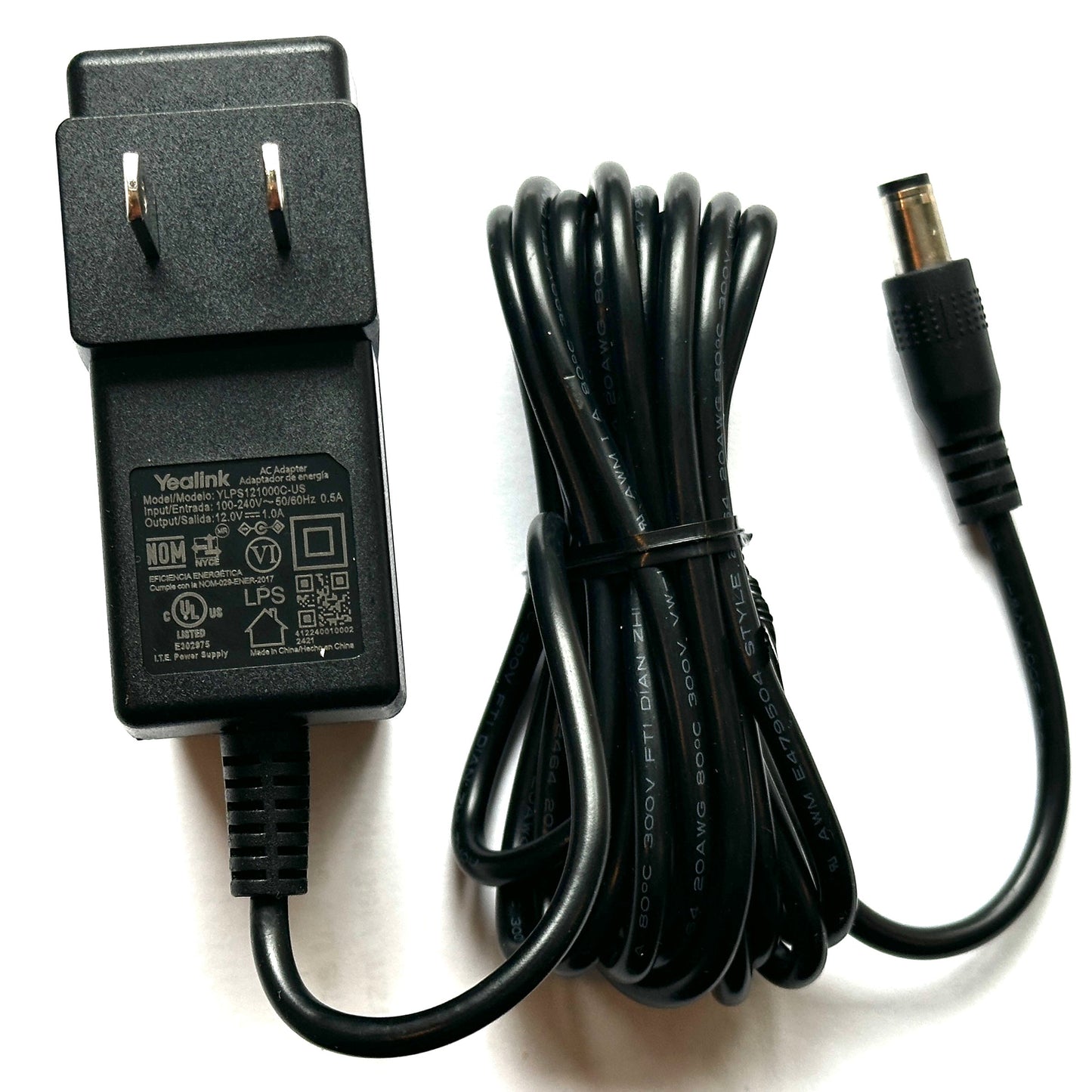 Yealink Power Supply 12V - 1A For CP925, VP59 and MP58 WH E2
