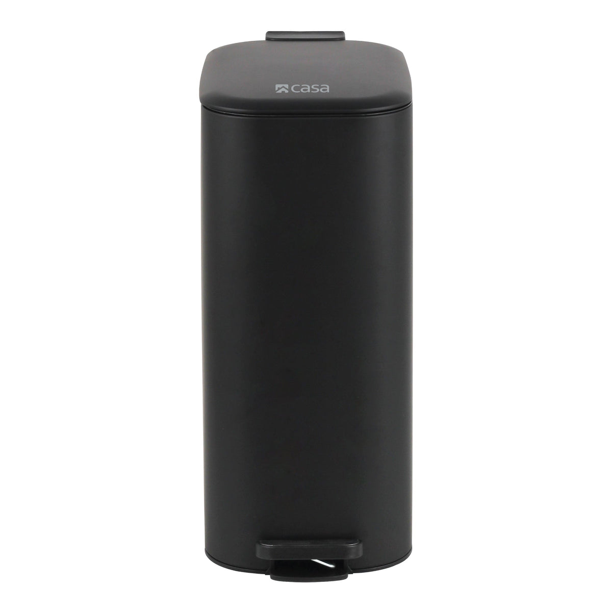 CASA 30L Steel Pedal Bin - Slimline Rectangle - Portofino - Silver