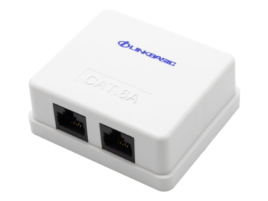 Linkbasic Cat6a Double Surface Mount Box - Guards On Duty Shop & Security Guards