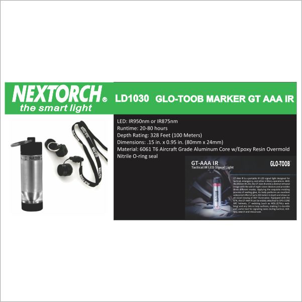 Glo-Toob GT-AAA IR Marker Light (Invisible Infrared)