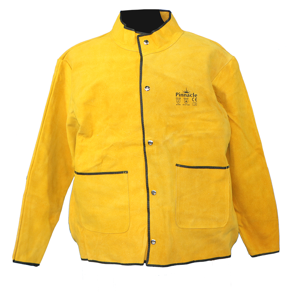 Pinnacle Yellow Suede Leather Welding Jacket (M – 2XL)