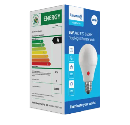 Sensor Lamp A60 9W E27 Daylight Illumin8