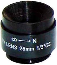 Securnix Lens 25Mm Fixed, Retail Box , No Warranty