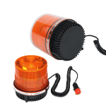 Round Magnetic Strobe Light 110 Diameter - Orange White