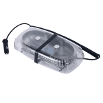 Oval LED Strobe Light Bar Yellow/White 5 Settings 300x150