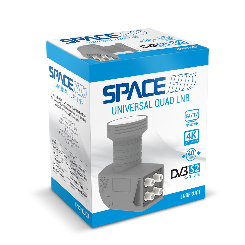 SpaceHD Universal Quad LNB KU Band 9,75-10,6GHz – LNBFKUQT