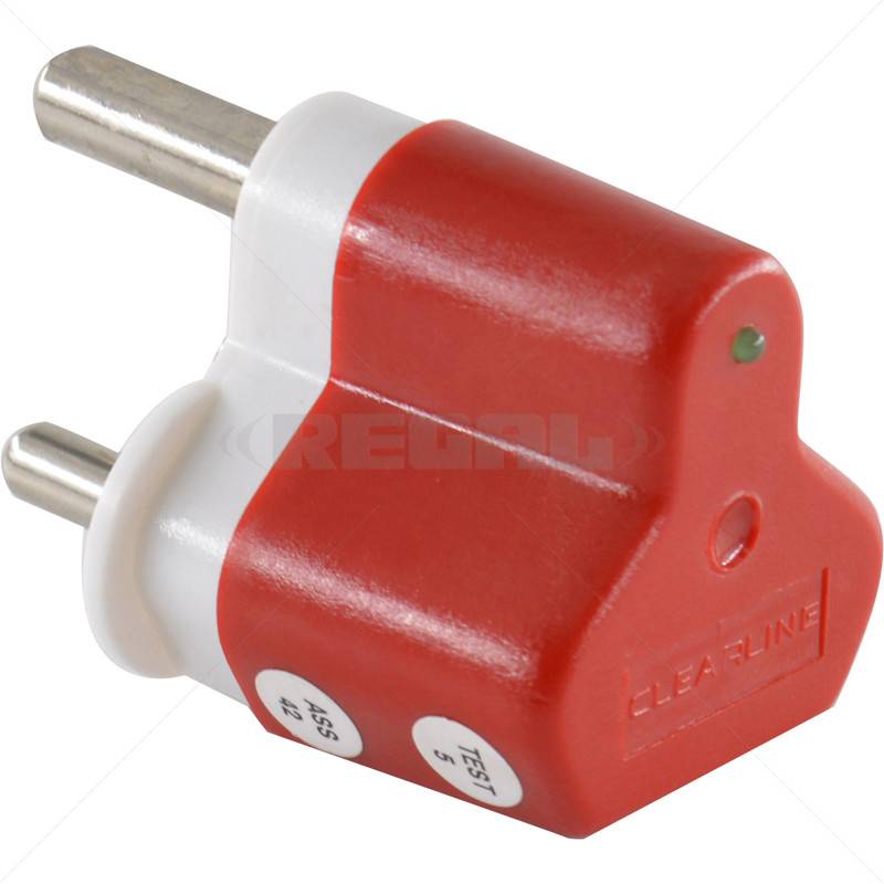 Clearline Protection Mains 16A Dedicated Plug LED Red