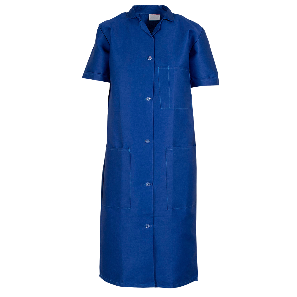 Pinnacle Ladies Canteen Coat Royal Blue Short Sleeve (S – 4XL) (Pack of 2)