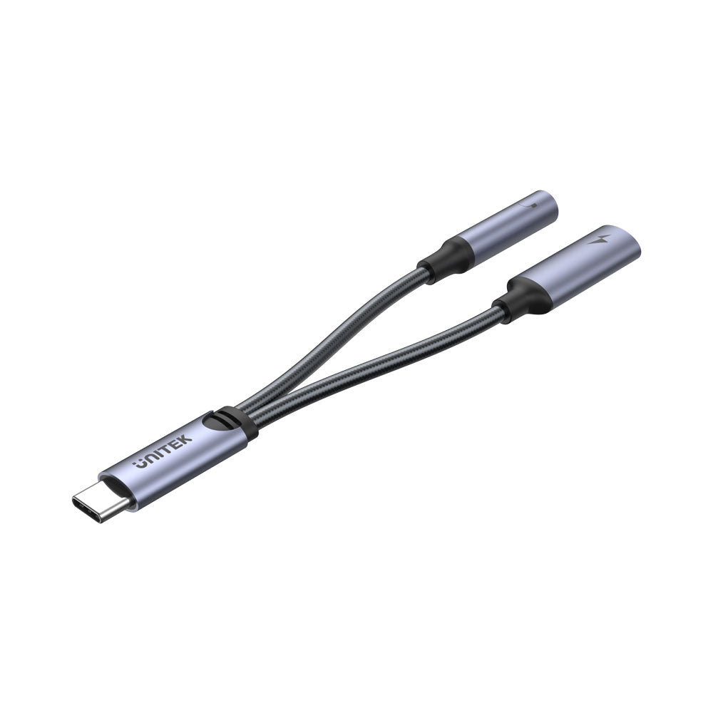 Unitek M205a Type-c to 3.5mm Headphone Jack Adapter Splitter with Fast Charging — Unitek | Guards on Duty Shop