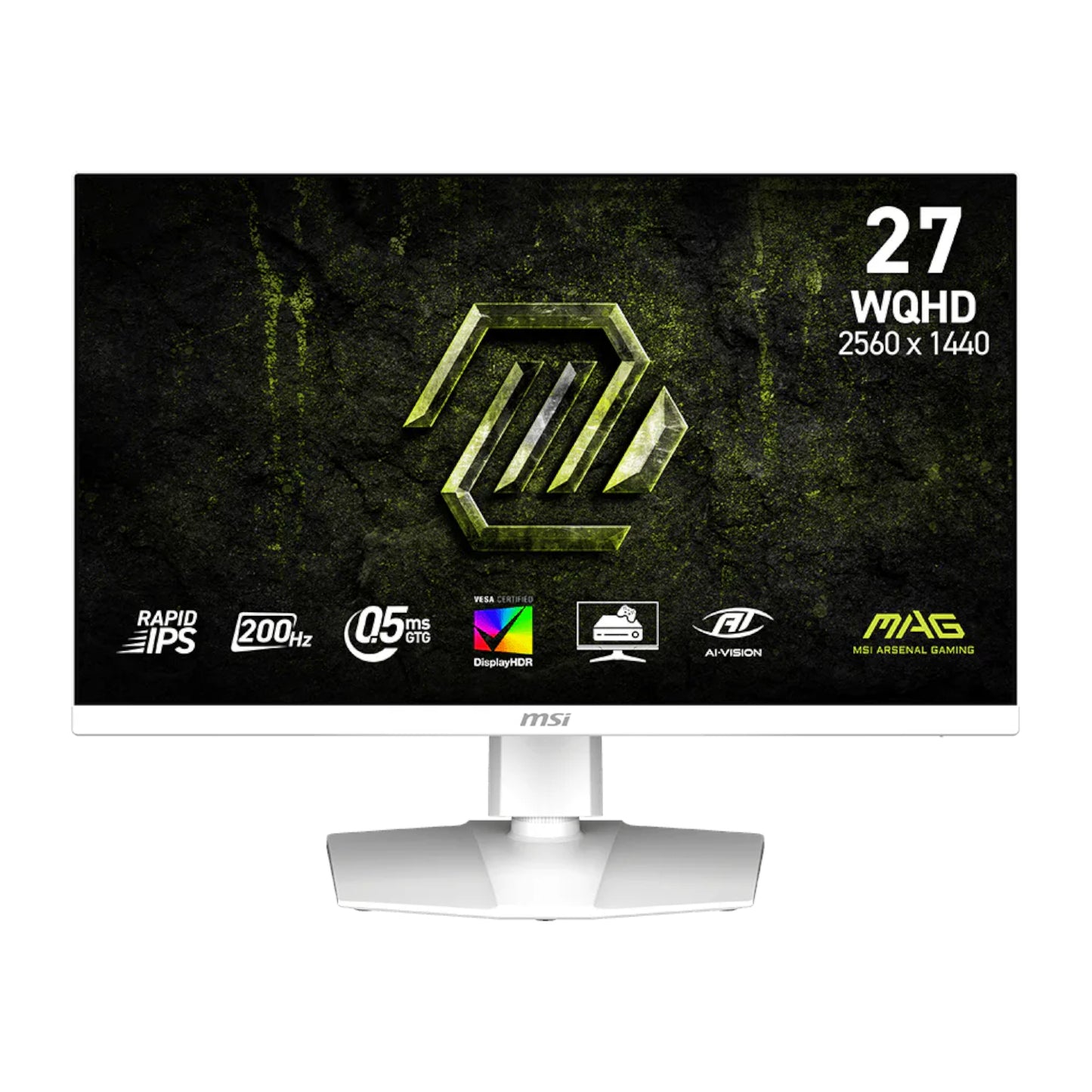 MSI MAG 274QRFW E20 27" WQHD 200Hz IPS Gaming Monitor - White - Guards On Duty Shop & Security Guards