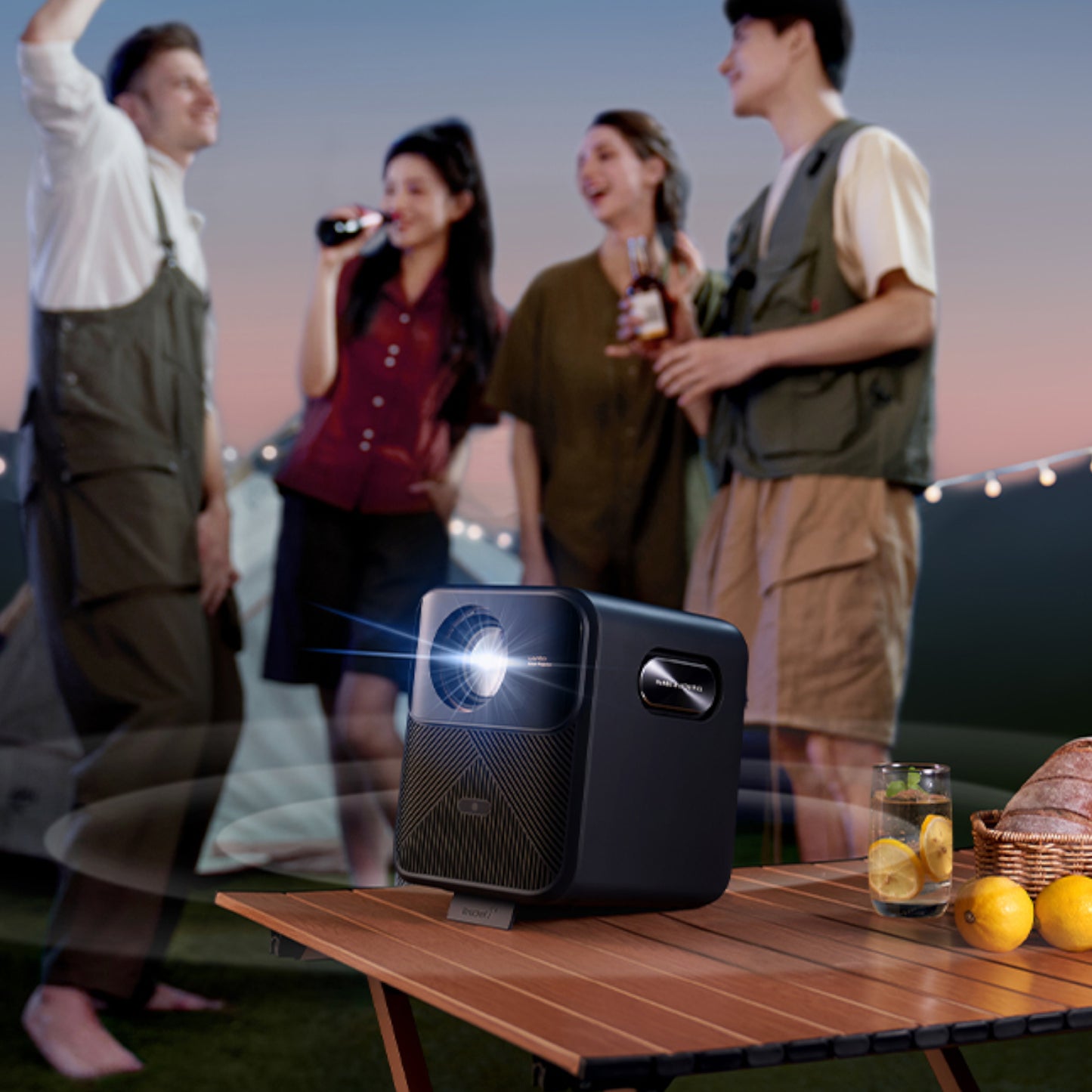 WANBO MOZART 1 PRO 1080P 900ANSI Android 11 Smart Home Theatre Projector - Dark Blue - Guards On Duty Shop & Security Guards