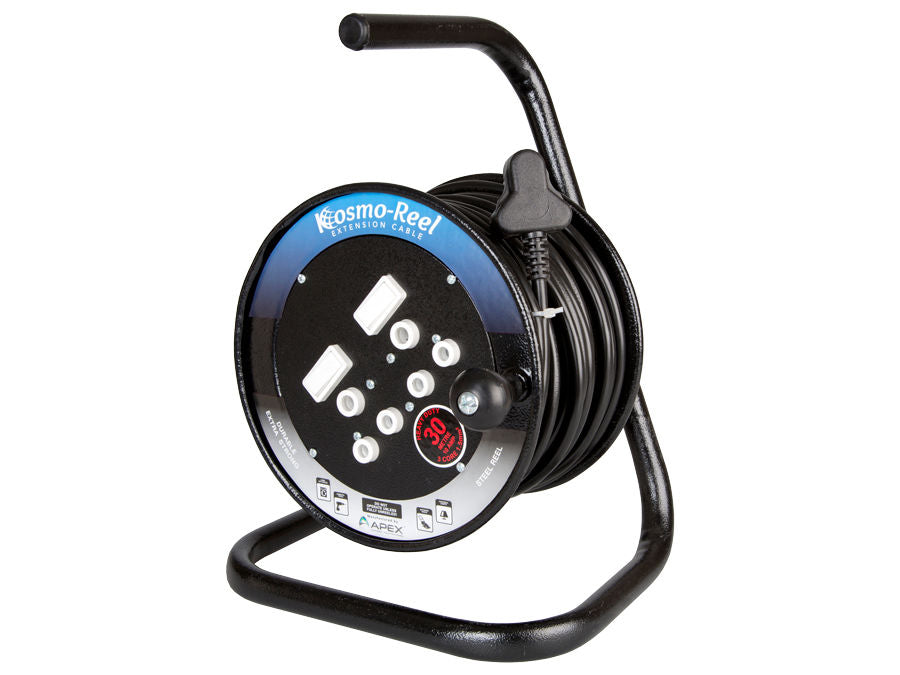 30M 16A Extension Cord on Open Metal Reel - Guards On Duty Shop & Security Guards