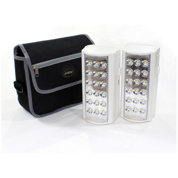 UltraTec Lithium 800 Lumen 24 Warm White LED 5Ah Lantern with Power Bank - Twin Pack