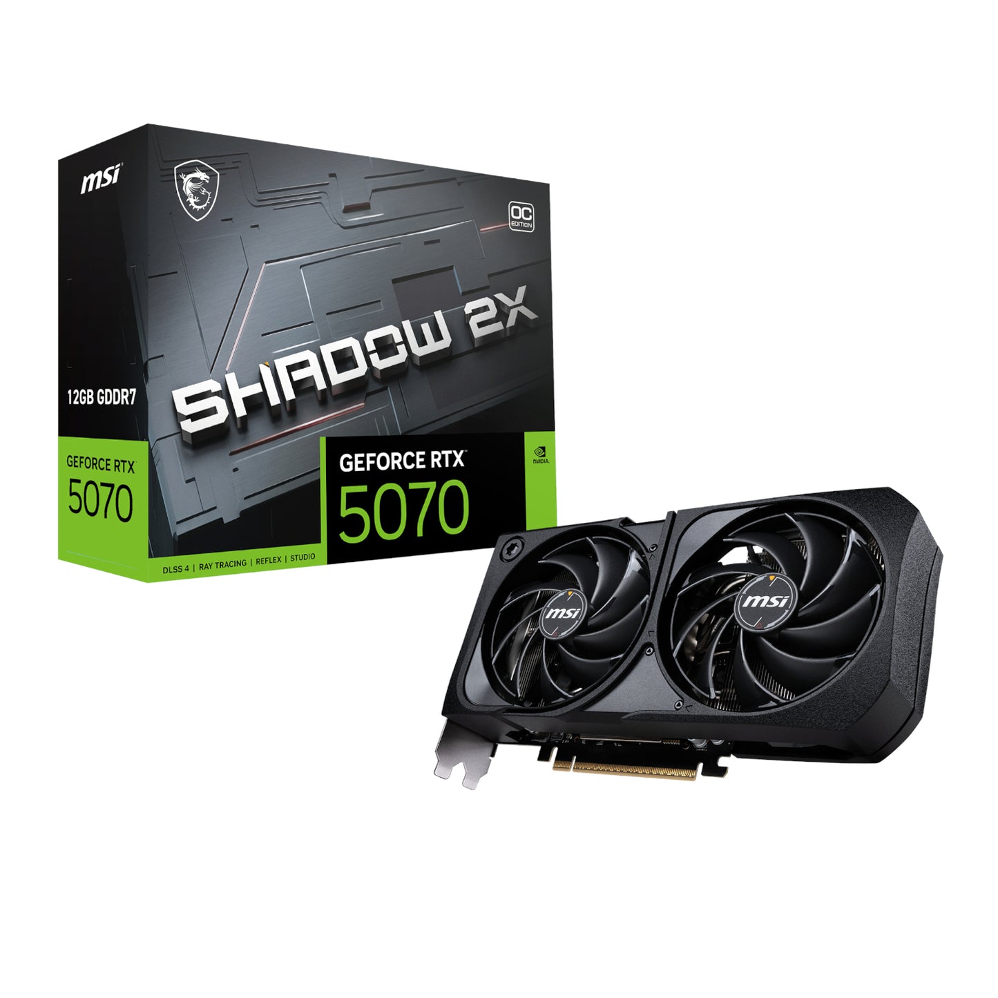 MSI GeForce RTX 5070 SHADOW 2X OC 12GB Graphics Card - Guards On Duty Shop & Security Guards