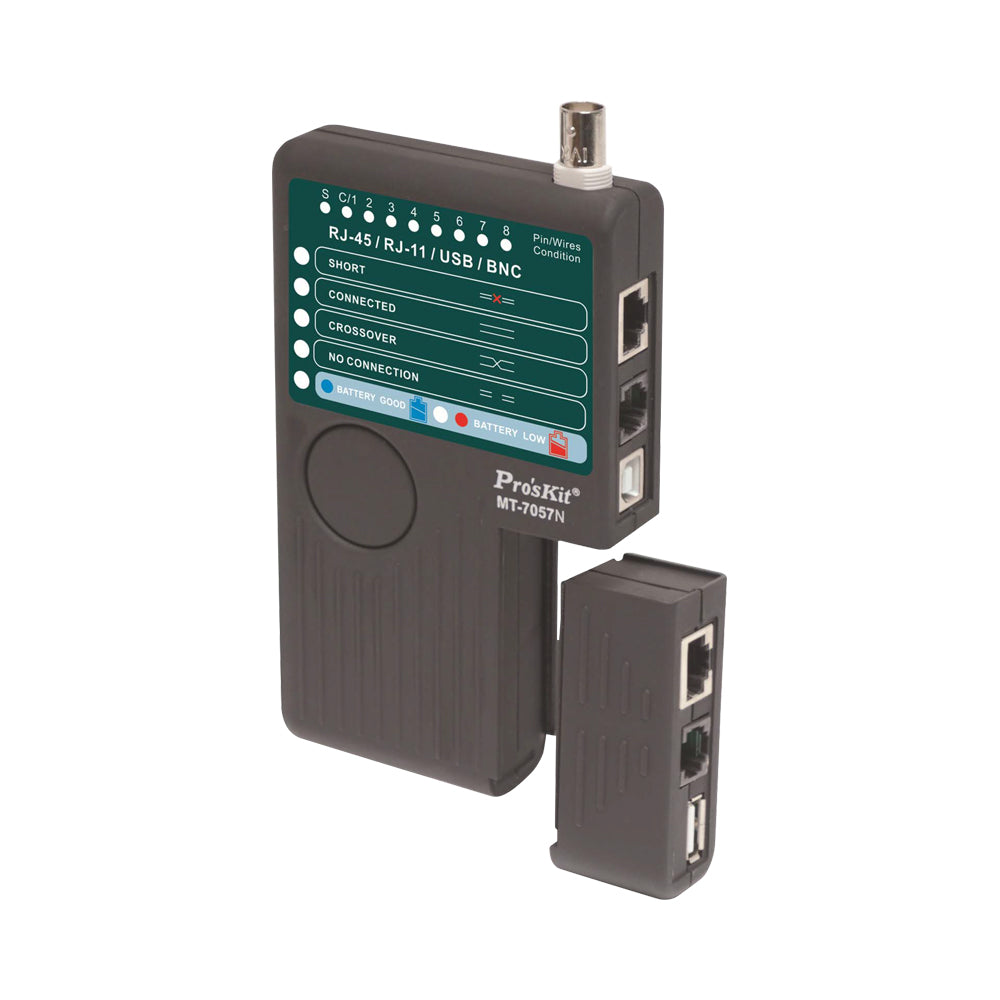 Proskit Rj45/11/12/bnc/usb Cable Tester — Proskit | Guards on Duty Shop