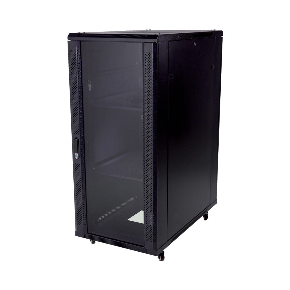 22u 600x1000mm, 1 Shelf, 4 Fans, Glass Door.. — LinkQnet | Guards on Duty Shop