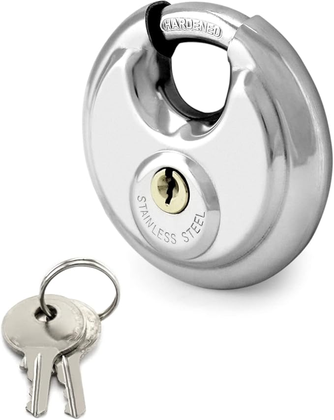 Noble 70Mm Stainless Steel Disc Padlock