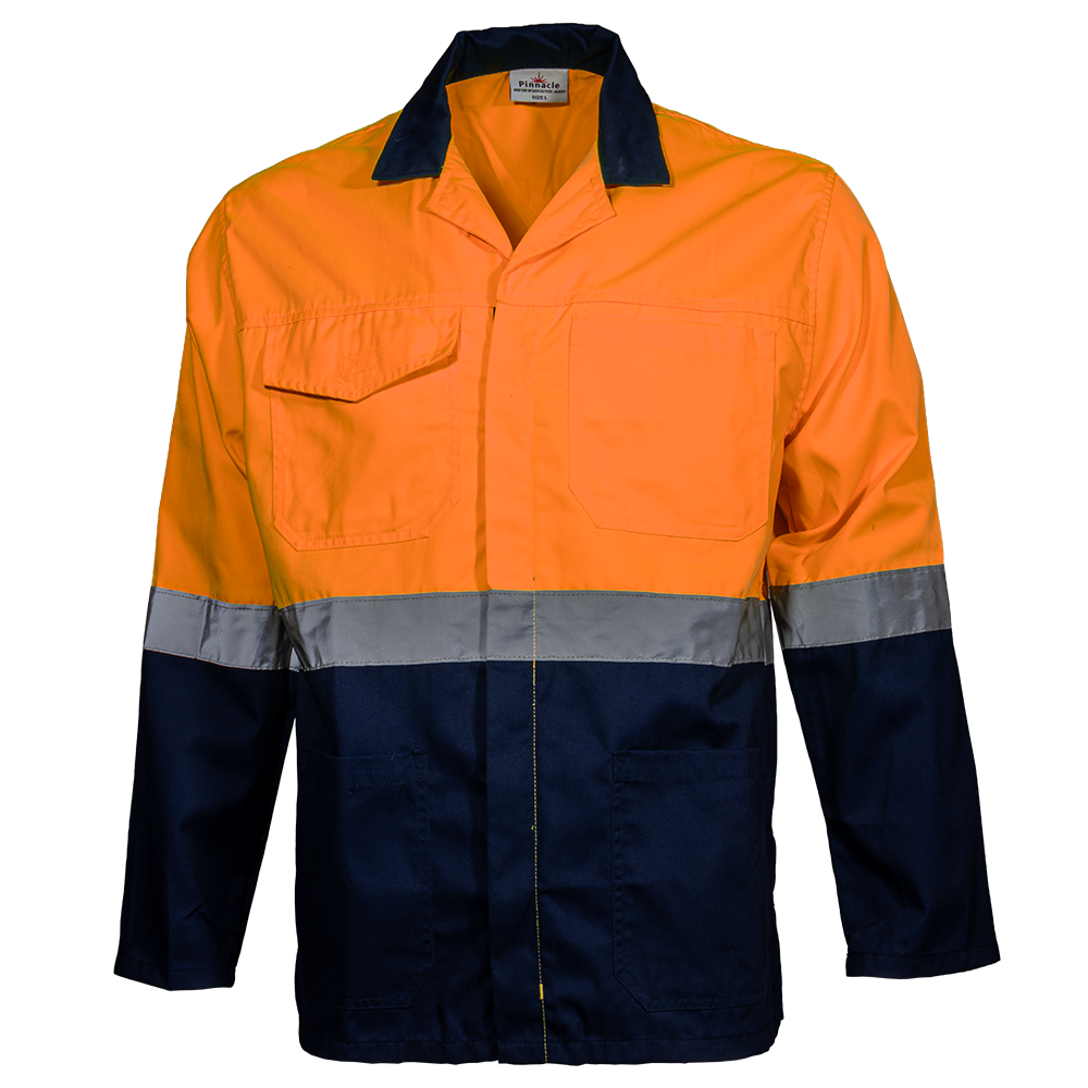 Pinnacle Navy/Orange Reflective Working Jacket (S – 3XL)