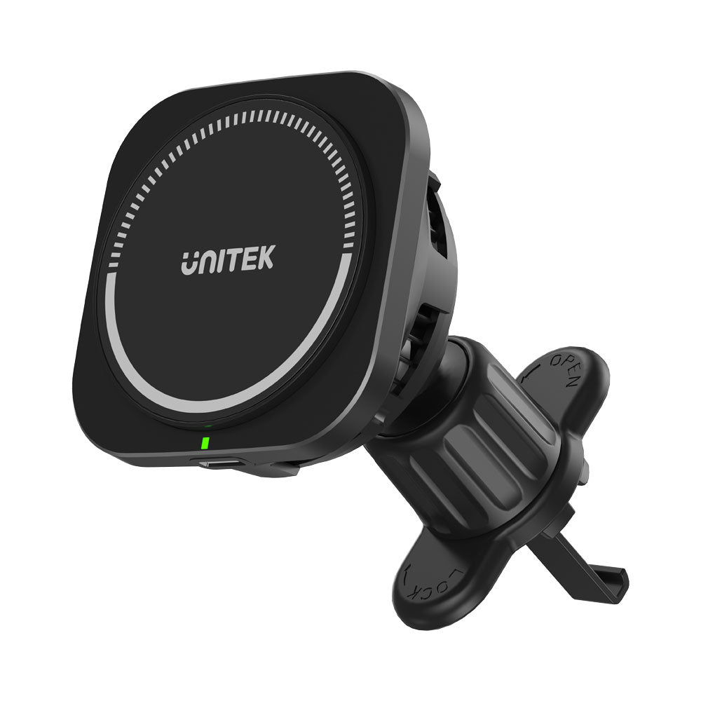 Unitek Magnetic W/less Car Charger(p1403a) — Unitek | Guards on Duty Shop