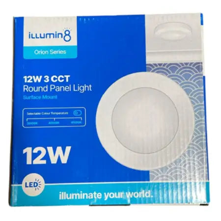 12W Rnd Surface Pannel 3 Cct