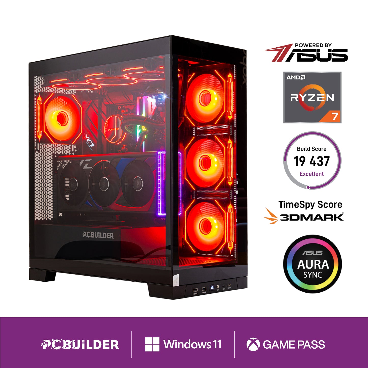 PCBuilder Ryzen 7 7800X3D ARCHON Windows 11 Gaming PC - Guards On Duty Shop & Security Guards