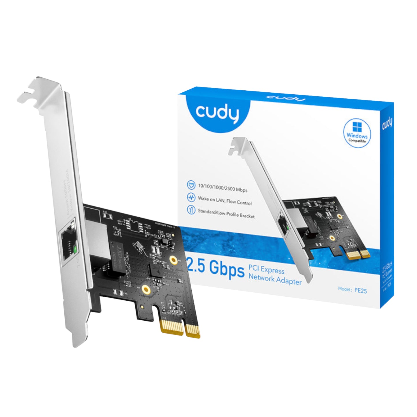 Cudy 2.5Gbps PCI-E Ethernet Adapter - Guards On Duty Shop & Security Guards