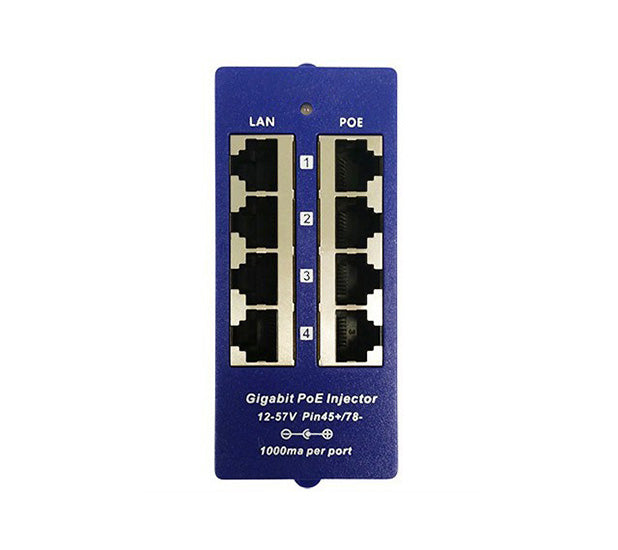 4-Port Gigabit Passive PoE Injector