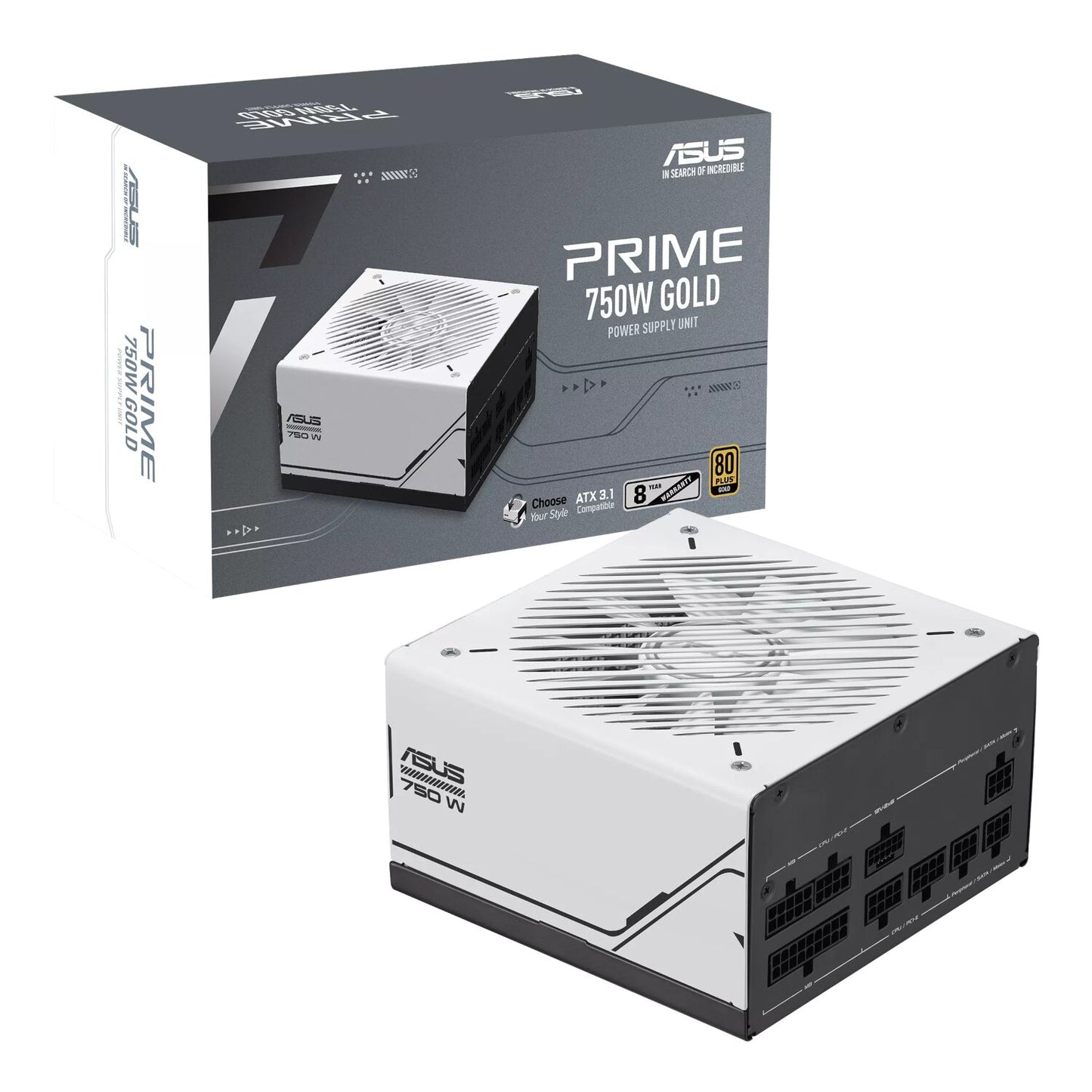 ASUS Prime AP-750G 750W 80+ Gold Fully Modular ATX3.1 Power Supply - Guards On Duty Shop & Security Guards