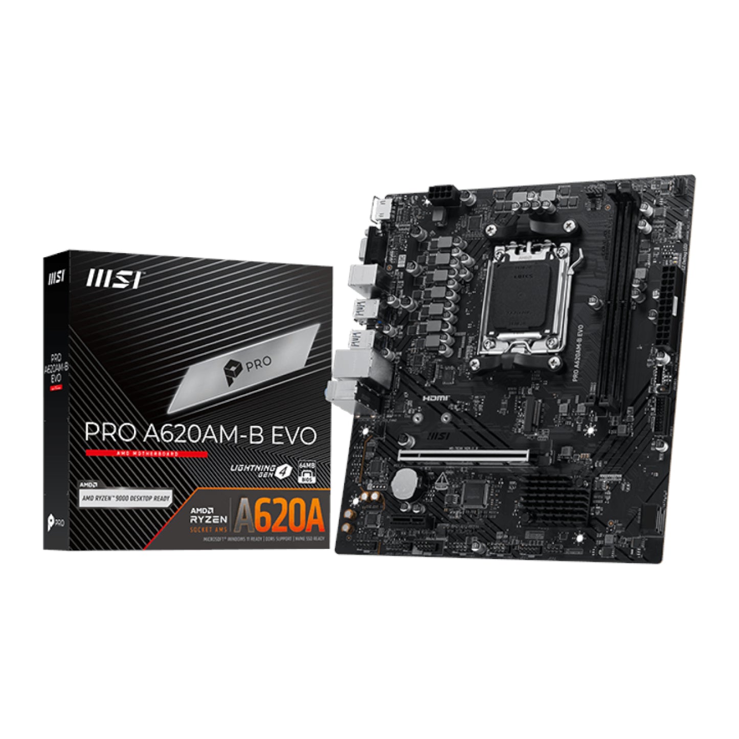 MSI PRO A620AM-B EVO AM5 M-ATX Motherboard - Guards On Duty Shop & Security Guards