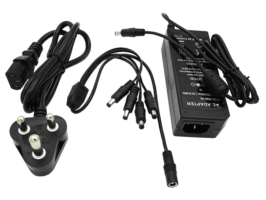 12VDC 60W IEC Power Supply with SA Cable - Guards On Duty Shop & Security Guards
