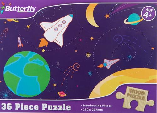Rgs 36Pc Outer Space Wooden Puzzle