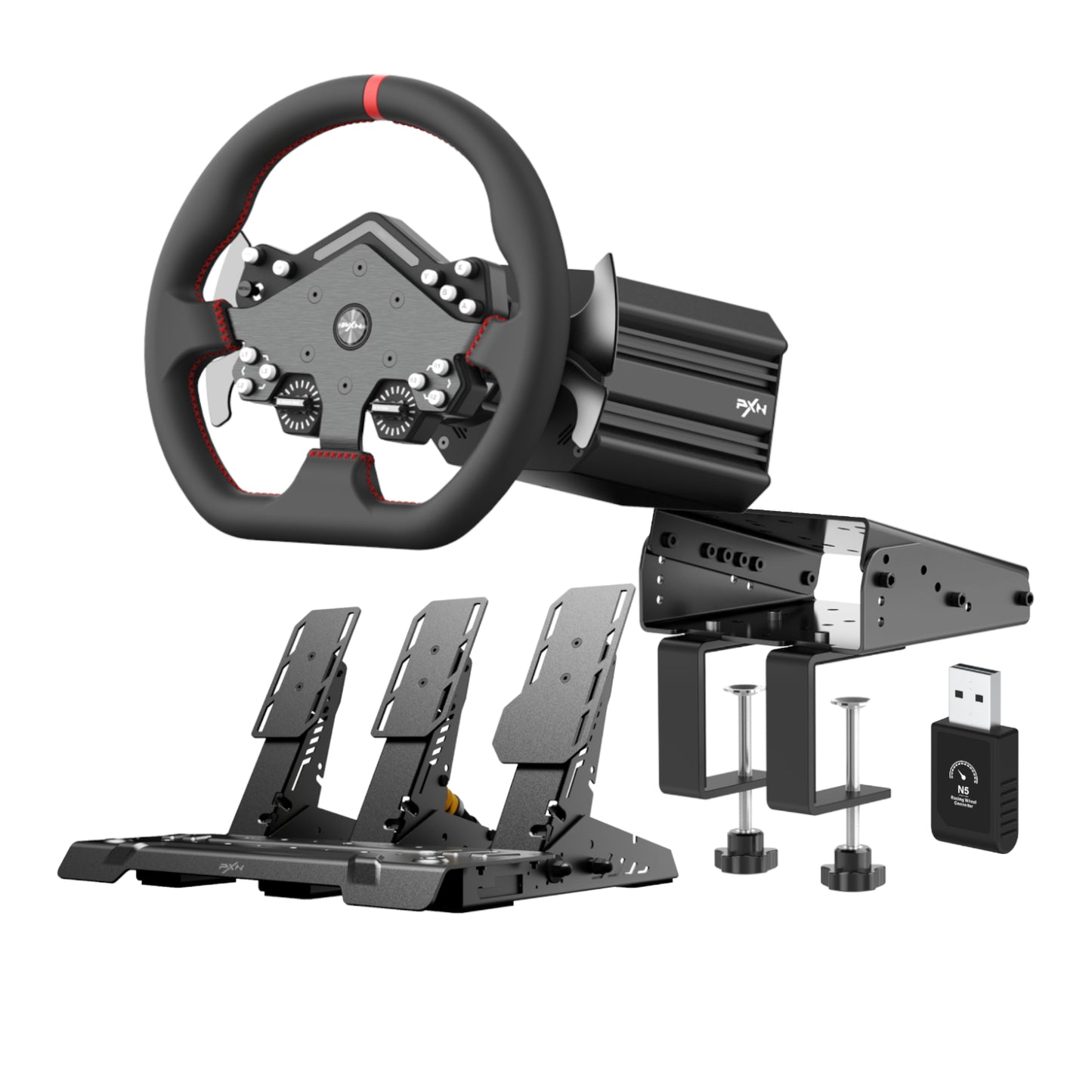 PXN V12 Lite Sim Racing Steering Wheel Bundle - Guards On Duty Shop & Security Guards