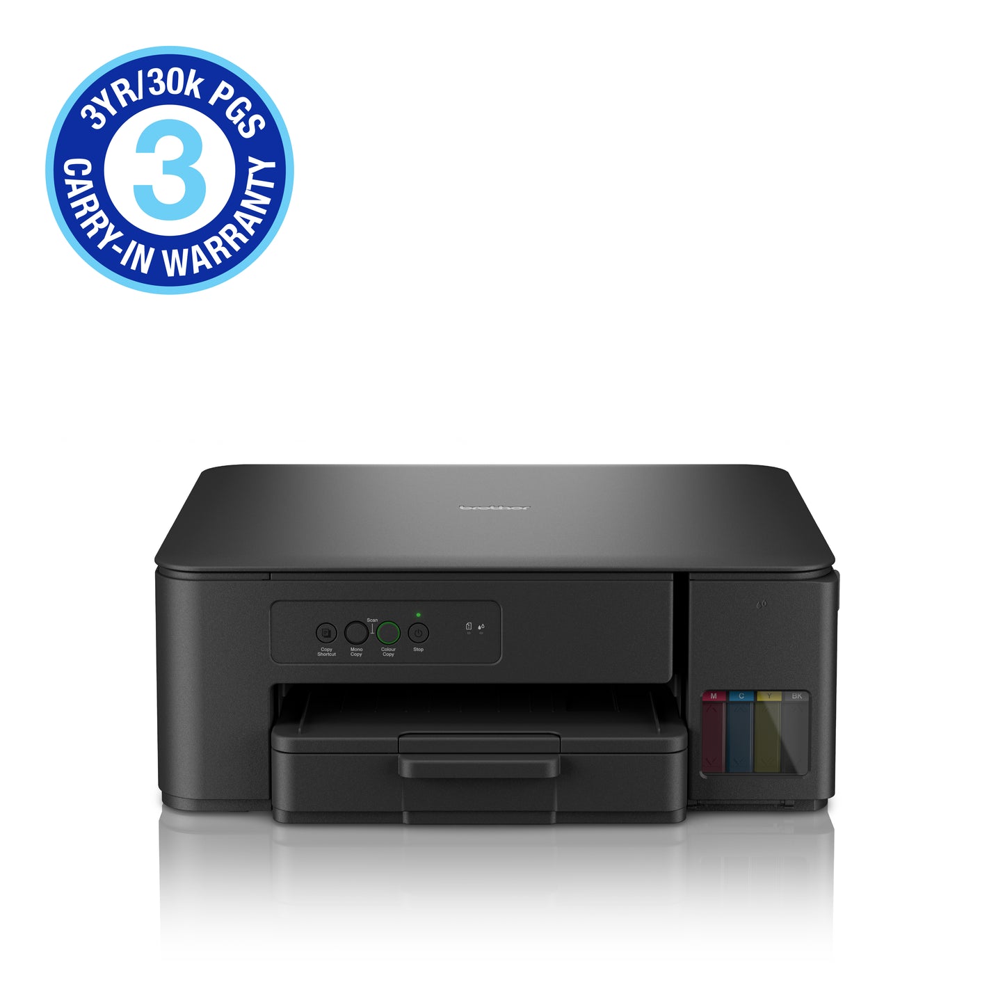 Brother DCP-T230 3-in-1 Ink Tank Printer - USB only (3YR / 30 000 Page Carry In Warranty)