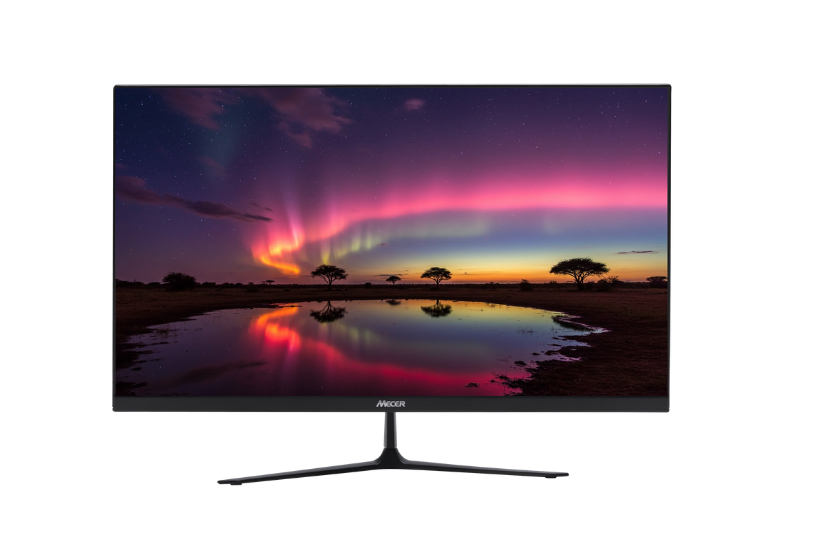 MECER 27'' 16X9 FULL HD 1920X1080 LED MONITOR BLK HDMI+VGA (excludes Dedicated Power Cord)