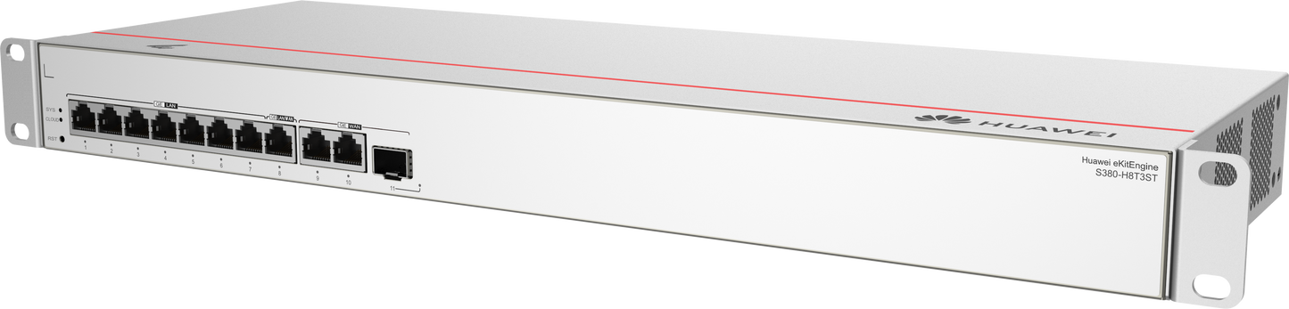 S380 H8T3ST 2*GE WAN 1*GE(SFP) WAN 8*GE LAN up to 500 users forwarding performance 2Gbps