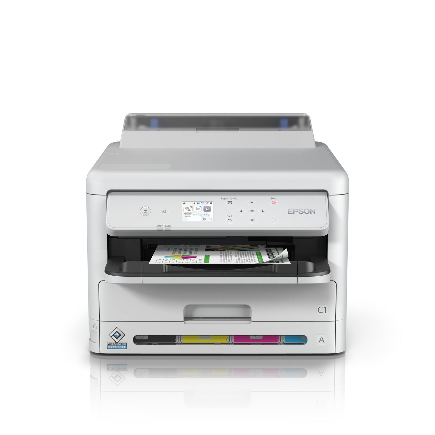 Epson 34ppm Mono & Colour A4 Single Function USB Wired Wireless WiFi Direct Duplex Print Only incl initialisation ink bags only