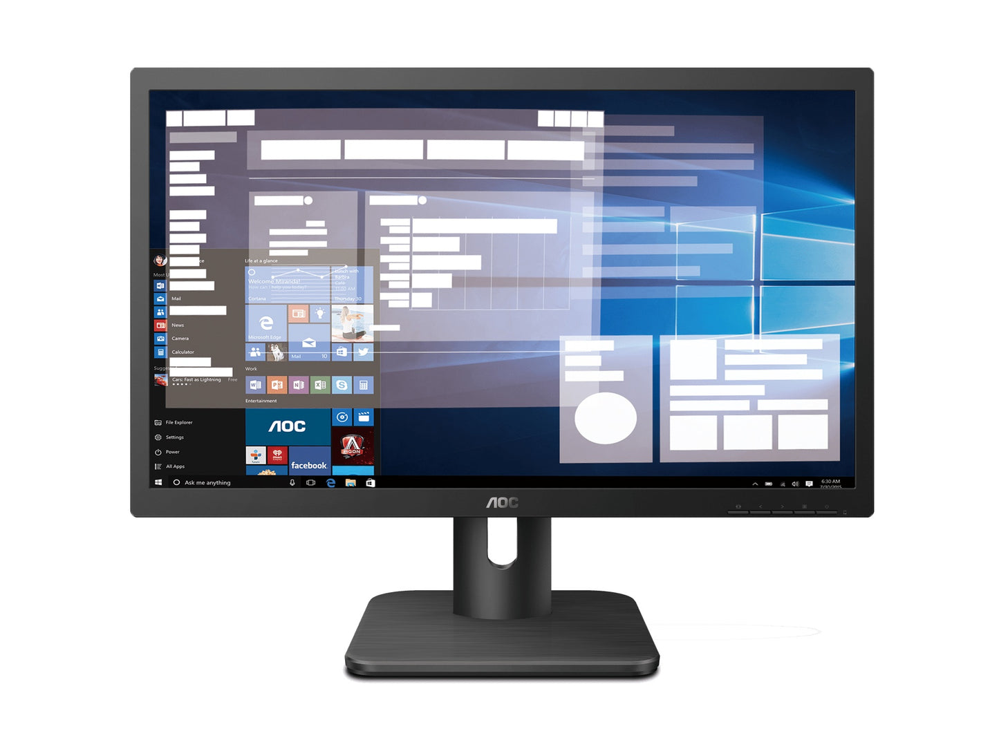 AOC Professional Monitor 27 PS FHD 1920x1080 100hz x1 HDMI x1 Display port Height Adjustable stand (tilt Swivel) 3 years warranty