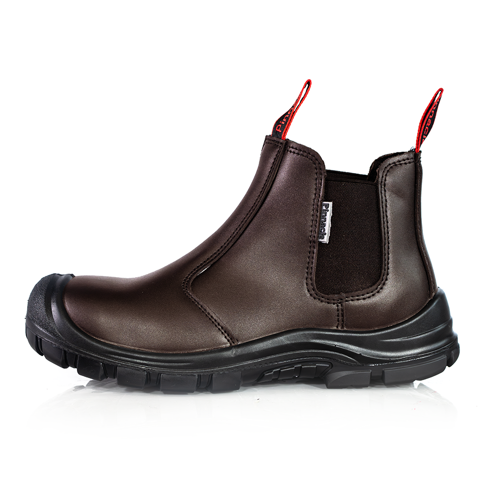 Pinnacle AUSTRA CHELSEA Boots Brown (Steel Toe & Midsole) - Guards On Duty Shop & Security Guards