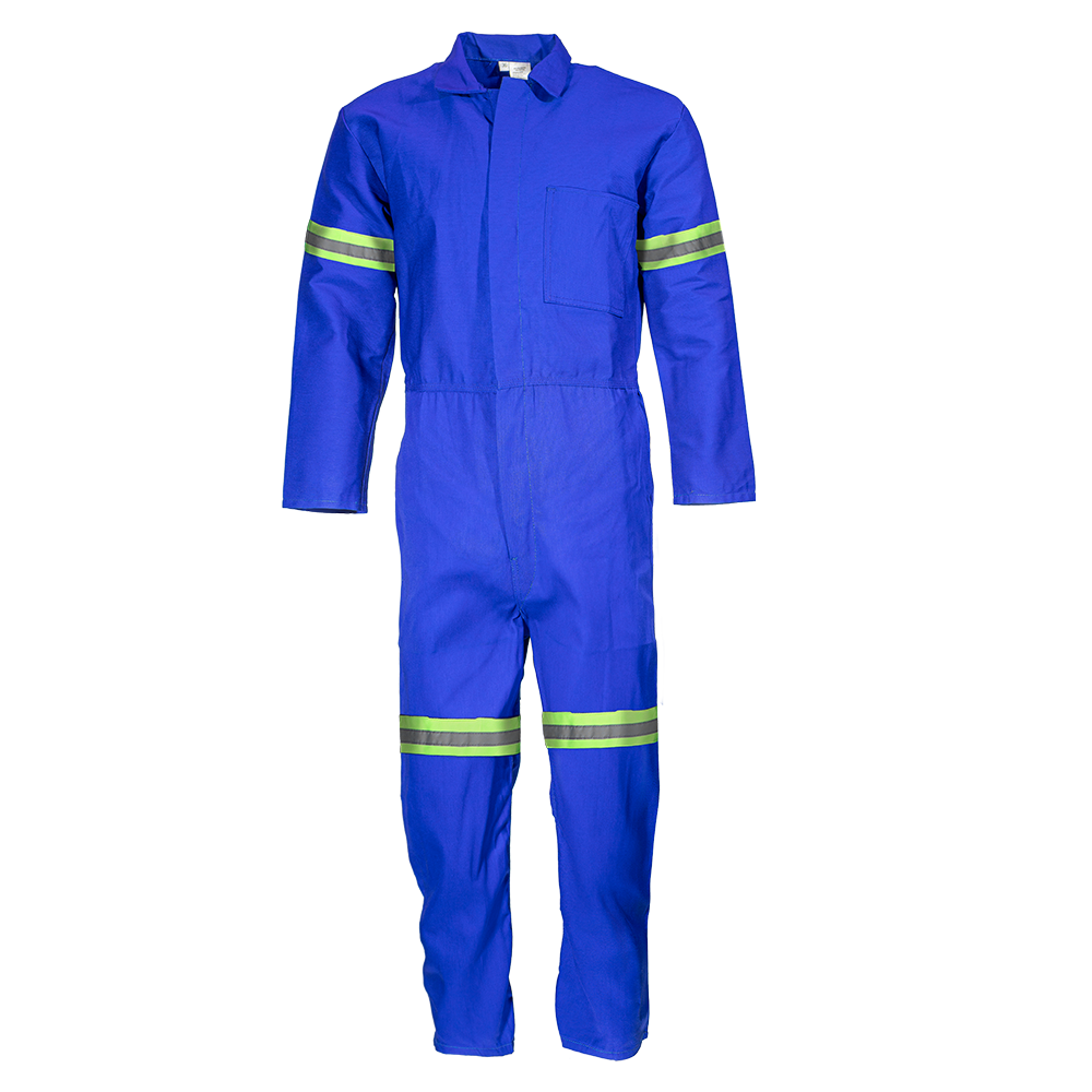 Pinnacle Royal Blue Boiler Suit Polycotton with Reflective (Size 32 – 54)