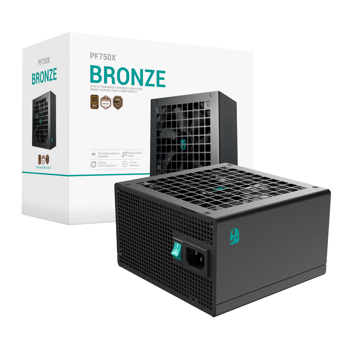 DeepCool PF750-X 750W 80 PLUS Bronze Non-Modular Power Supply